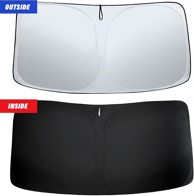 Sze Windshield Sunshade for 2015-2022 Chevrolet Colorado Retractable Front - Image 5