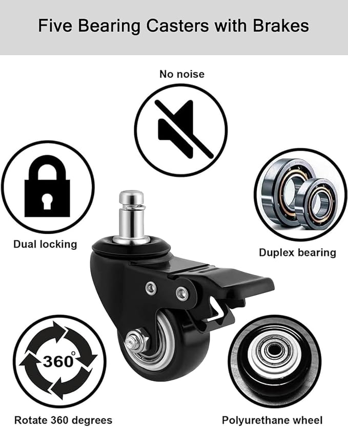 Rolling Stool and 4 Wheels - Image 5
