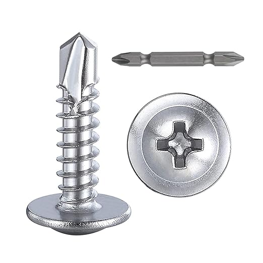 Wensilon #10×3/4”for Sheet Metal Self-Tapping Screws 410 Stainless Steel Truss by Wensilon