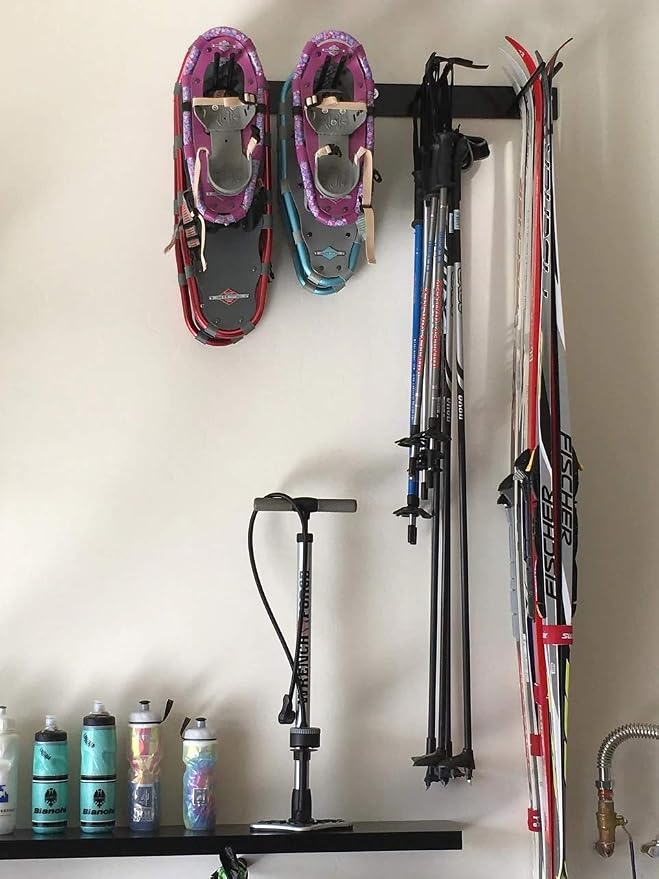 StoreYourBoard Ski Storage Rack, Indoor Wall Mount Garage Organizer, Solid Steel - Image 6