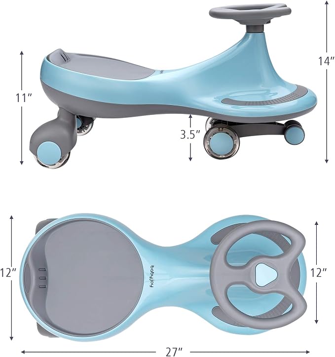 HONEY JOY Wiggle Car, 2 in 1 Swing Car - Image 8