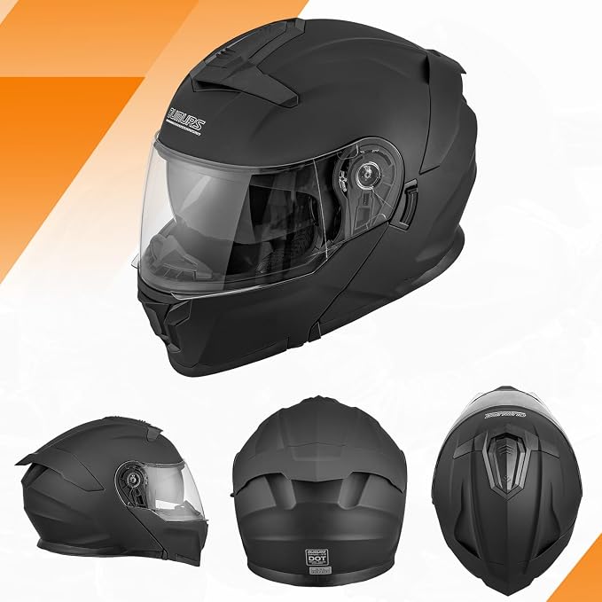 Modular Motorcycle Helmets Full Face Flip up Street Bike Motorcycle Helmet - Image 2