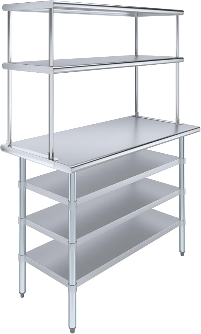 Amgood 24" x 48 Stainless Steel Work Table by AmGood
