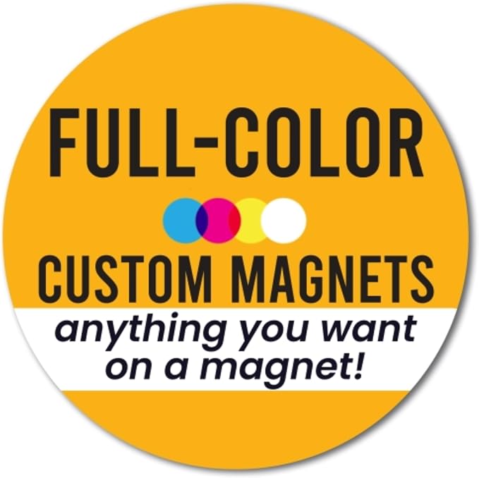 Magnet Me Up Customizable 30 Mil Round Magnet- 6”, Weatherproof Car Magnet - Image 8