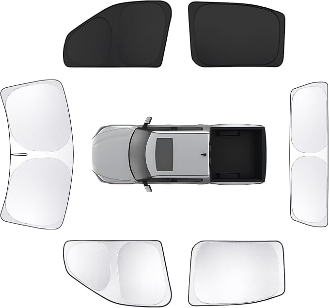 6pcs Car Window Shades for Toyota Tundra 2022-2025 Accessories, Windshield Side by Unknown