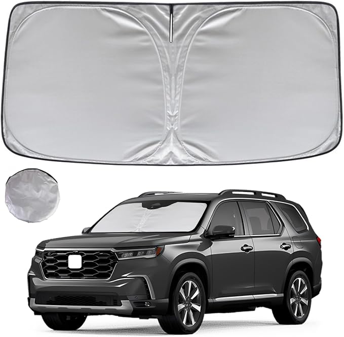 KAYZT Windshield Sun Shade for 2016-2024 Honda Pilot Foldable Sunshade Front by KAYZT