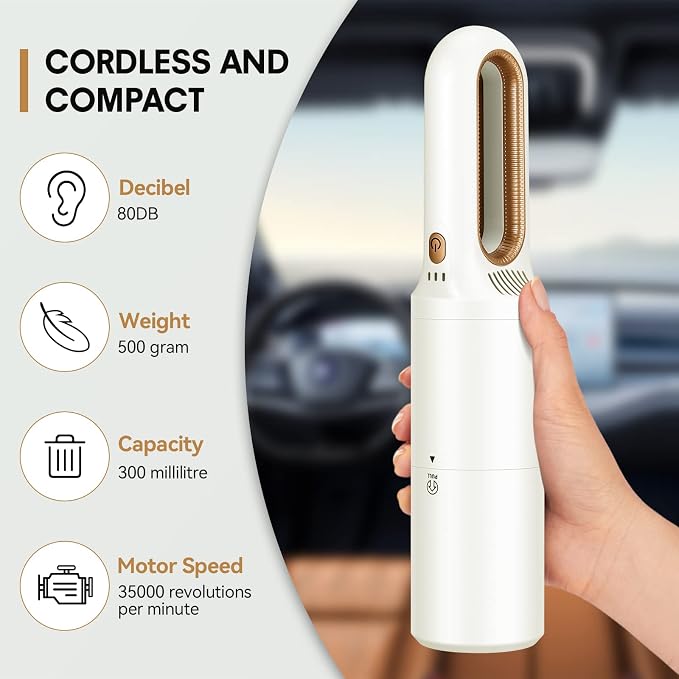 2-in-1 Mini Cordless Vacuum Cleaner, Handheld Vacuum Cleaner, USB Rechargeable - Image 5