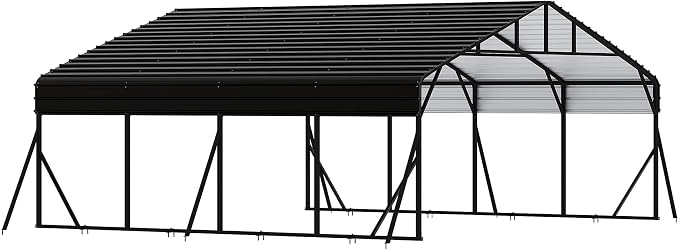 20' x 20' x 8.5' Heavy Duty Metal Carport by Hipicute