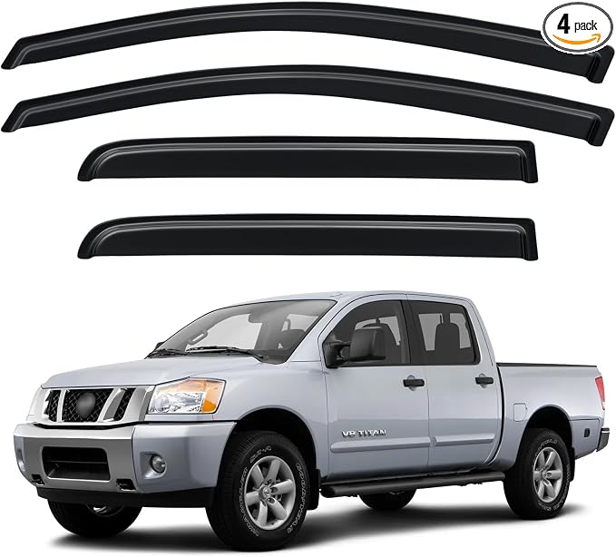 Window Visors Rain Guards Shield by YQAUTEC