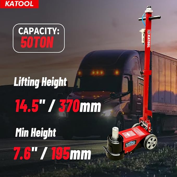 50 Ton Heavy Duty Floor Jack Pneumatic Hydraulic Jack Car Truck Lift Fit - Image 3