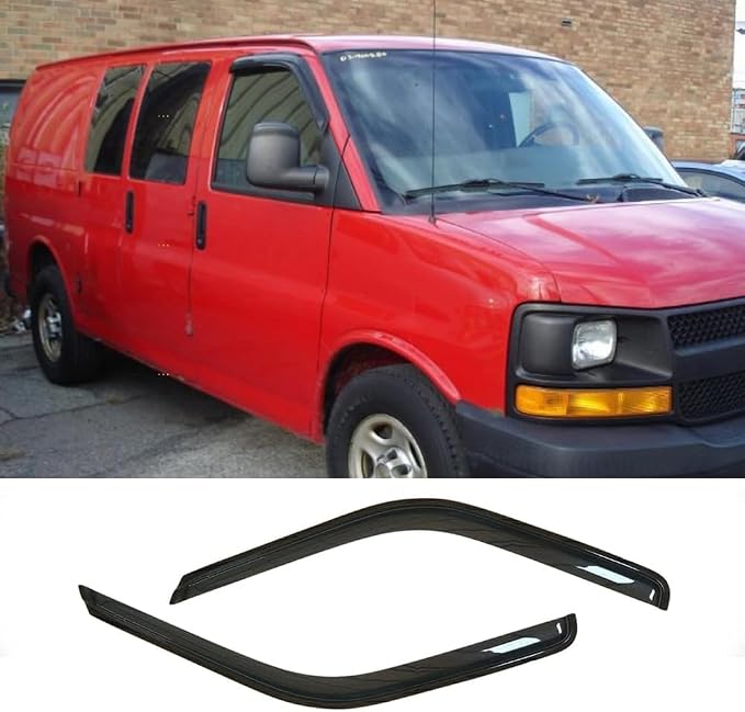 Side Window Visors Wind Deflector Set fit by Deebior