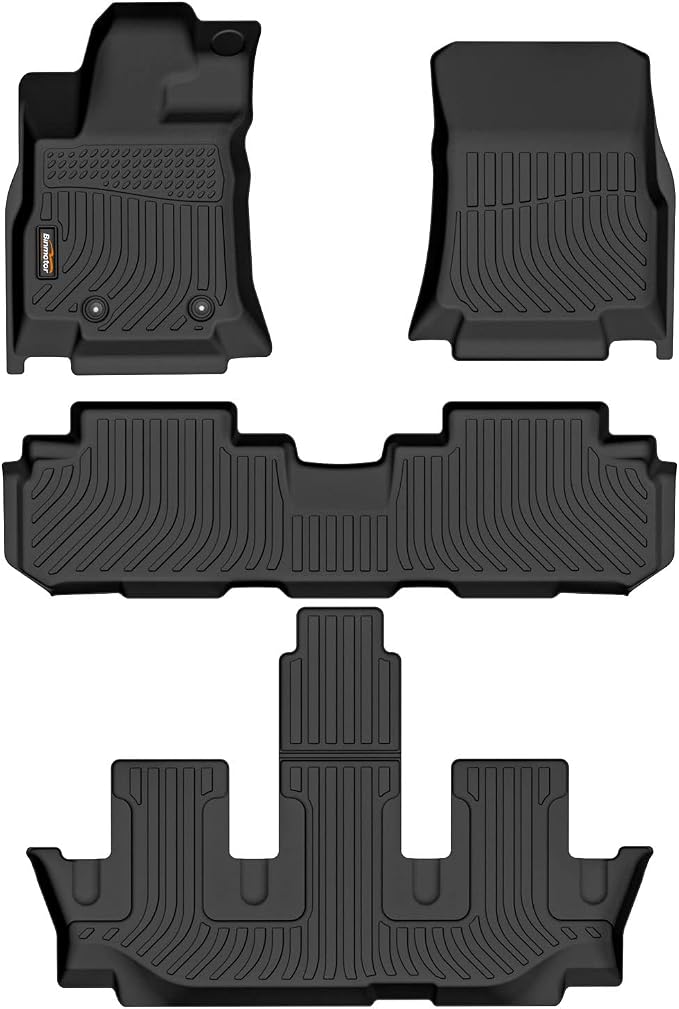 Binmotor-Floor Mats for Subaru Ascent 2019-2025 7/8 Passenger, All Weather Car by VisittheBinmotor