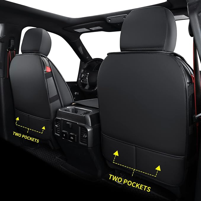 LUCKYMAN CLUB F150 Faux Leather Seat Covers Fit - Image 2