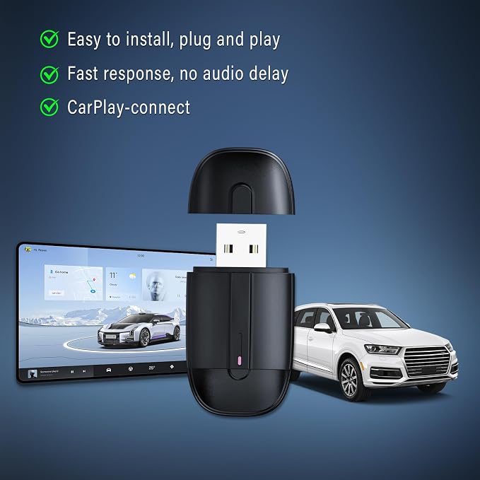 Wireless Carplay Adapter for iPhone, Plug & Play, Mini Size - Image 7