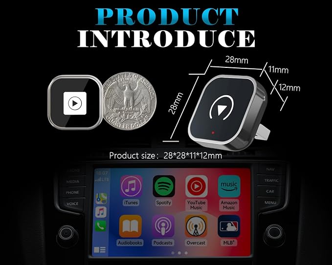 2025 Wireless CarPlay Adapter – Convert Wired to Wireless CarPlay, Mini USB - Image 3