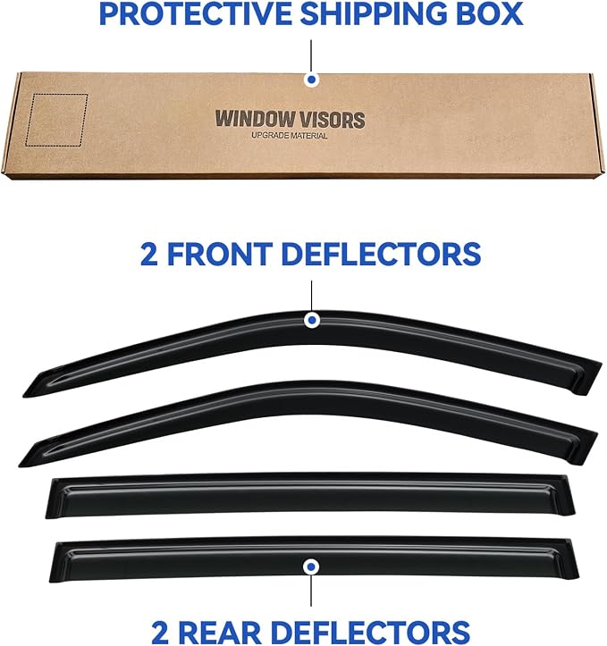Window Visors Rain Guards Shield - Image 5