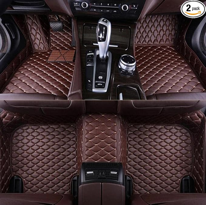 Custom All-Weather Protection Luxury Leather Floor Mats by JTXWANG