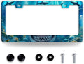 Shark License Plate Frame Ocean Marine Fish License Plate Holder Funny by BRAGHRTED