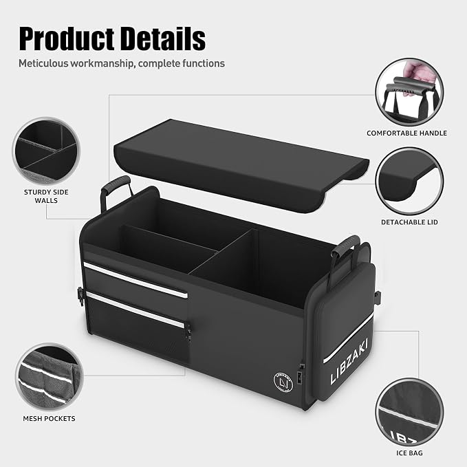 LIBZAKI Car Trunk Storage Organizer - Image 4