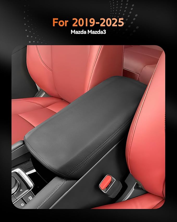 CDEFG for Mazda3 2019-2025 Center Console Cover Armrest Cover for Mazda Mazda3 - Image 2