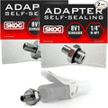 Self-Sealing Tire Inflator Adapter – 1/4” NPT Male to Schrader Valve, Leak-Free by SK%C3%96GTOOLS