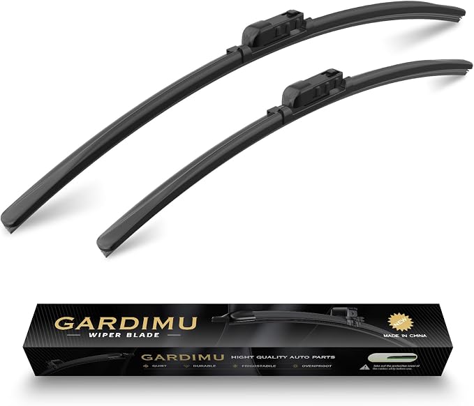 Front Windshield Wipers, 2-Piece Set by GARDIMU