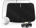 Windshield Sun Shade for H-yund-ai Santa Fe 2013-2018 Foldable Sunshade Custom by SULAGIWINDSHIELDSUNSHADE
