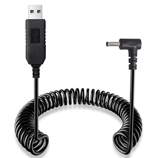 USB to DC3.5 Plug Radar Detector Power Cable, USB 5V-12V Power Cable Compatible by Powercables