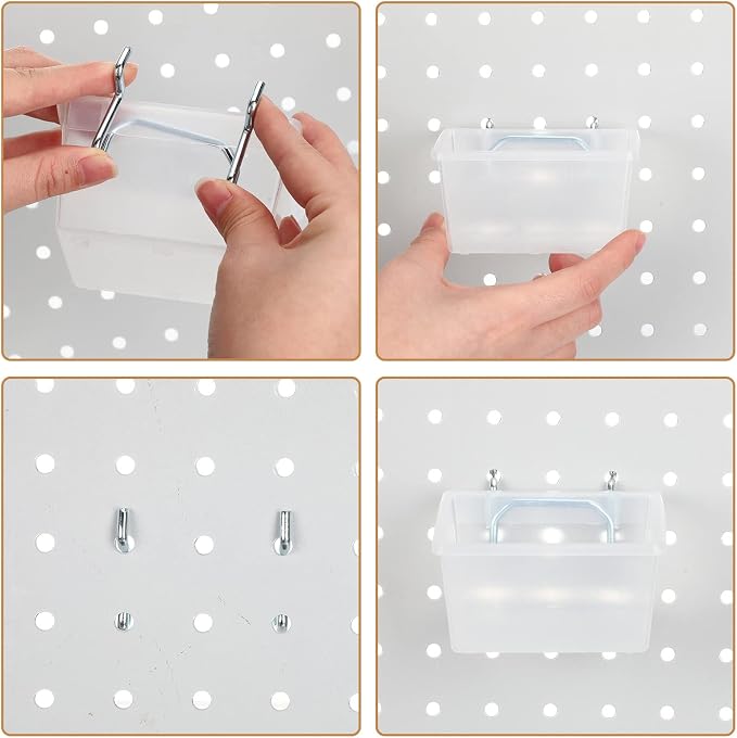 Yookeer 20 Pcs Pegboard Bins and Cups - Image 3