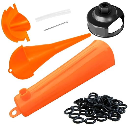 Oil Change Kit for Harley Tool, Oil Filter Wrench, Oil Funnels Set, Motorcycle by Shonee