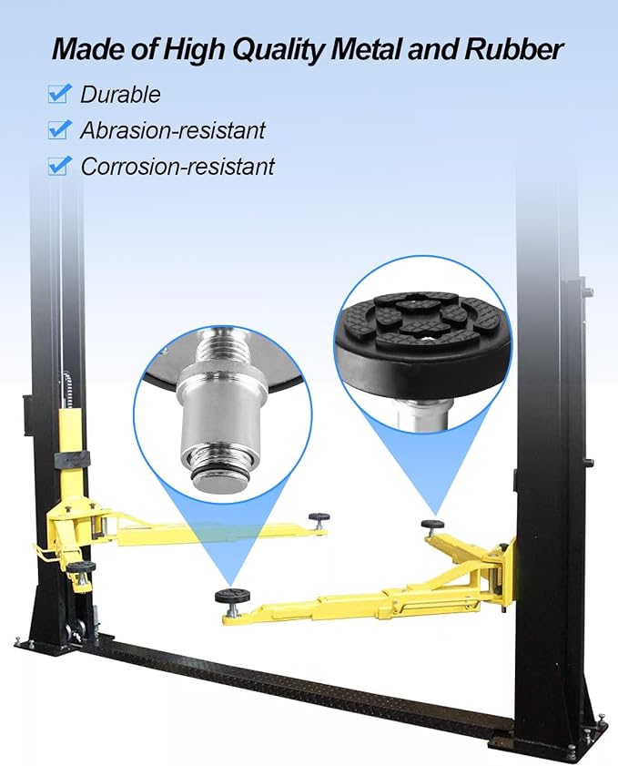 2 Pcs 35mm Car Lift Feet Pads Plus-High Heightening Rubber Feet Tray Fit - Image 3
