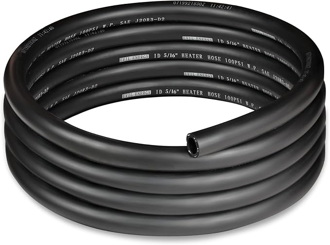 EVIL ENERGY 5/16" Heater Hose Coolant Radiator Straight 100PSI SAE 20R3 10FT by EVILENERGY