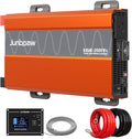 2080W Pure Sine Wave Inverter, 12V DC to 110V/120V AC, 6000W Peak, 5V/2.1A USB by Junbpaw