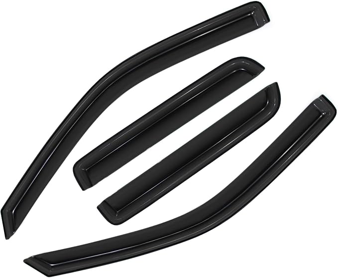 Window Visors Compatible with 2004-2012 Chevy Colorado/GMC Canyon Crew Cab - Image 2