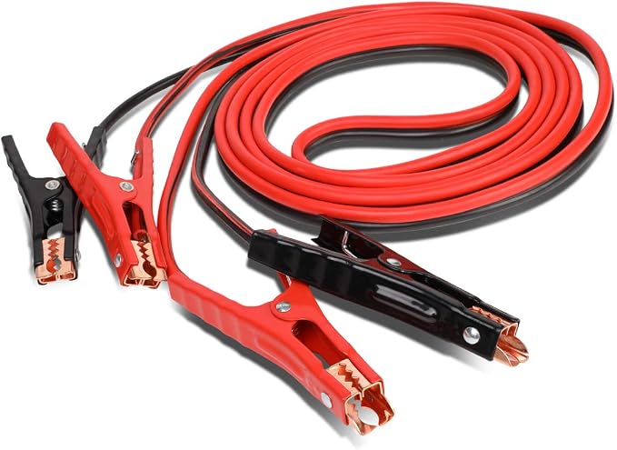 Auto Dynasty Heavy Duty 16Ft 6Gauge Booster Cable Power Jumper 400AMP Emergency by AutoDynasty