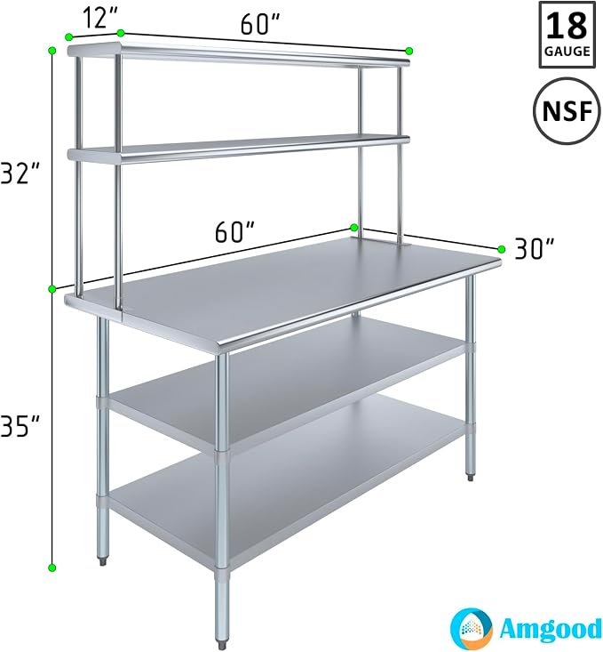 AmGood Stainless Steel Work Table - Image 3