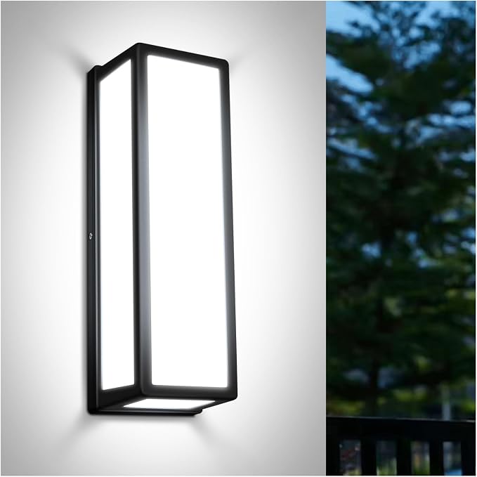 30Watt Modern Outdoor Wall Lights, 2000 Lumen Waterproof Exterior Porch Light by TOMOURD
