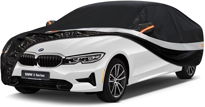 10 Layers Car Cover Custom Fit for BMW 3 Series 320i 328i 330i 335i M340i by Holthly