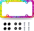Colorful Hippie Tie Dye License Plate Frame Beautiful License Plate Stainless by GORSNKYE