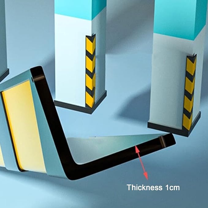 Parking Garage Wall Protector Corner Guard, 1cm Thick Rubber Column, - Image 3