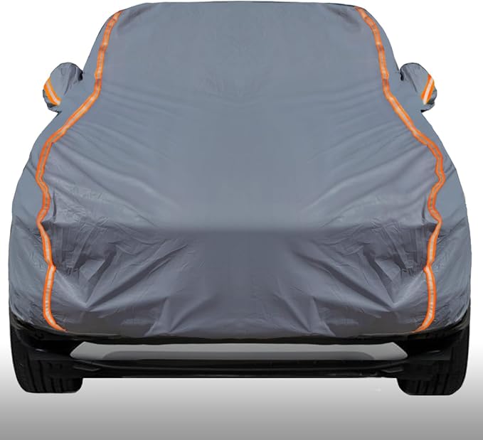 KEYOOG Universal Waterproof Heavy Weight Full Car Covers, Fit SUVs, All Weather by KEYOOG