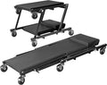 Torin 2-in-1 Foldable Garage Shop Creeper, 300 lbs Capacity, 6 Wheels by Torin