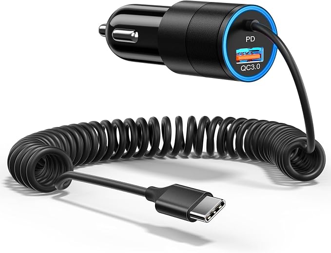 Car Charger USB C, 38W Super Fast Car Adapter by Ancekoy