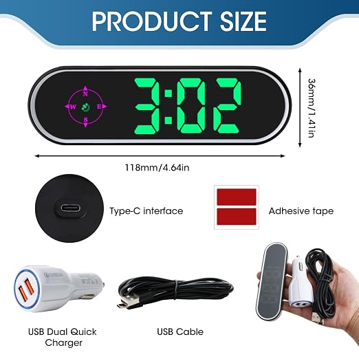 GPS Digital Speedometer for Car MPH, Universal HUD Speed Meter - Image 4