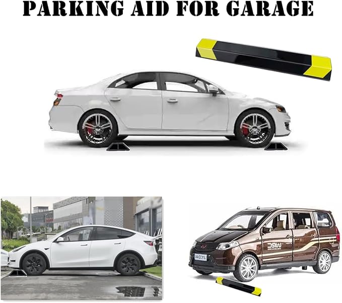 16" Heavy Duty Parking Aid for Garage, Car Parking Stopper for Garage 2 Pack - Image 5