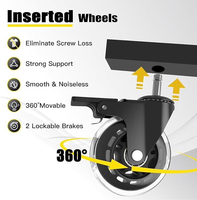 Rolling Shop Stool with Wheels, Garage Work Mechanic Stool with Backrest - Image 4