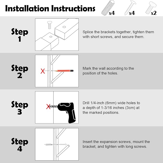 Skateboard Rack Wall Mount – Skateboard Wall Hanger, Snowboard Display Wall - Image 6