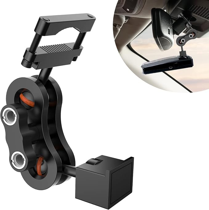 Radar Detector Mount, Aluminum Rearview Mirror Rod Radar Bracket, by SDSACZMU