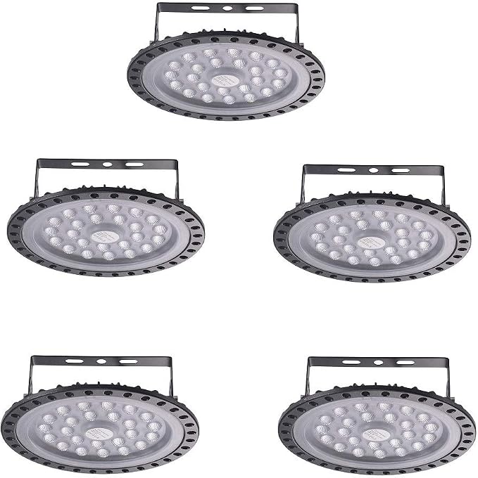 Viugreum 5 PACK 100W UFO LED High Bay Light, 10000LM 6500K Daylight White LED by Viugreum