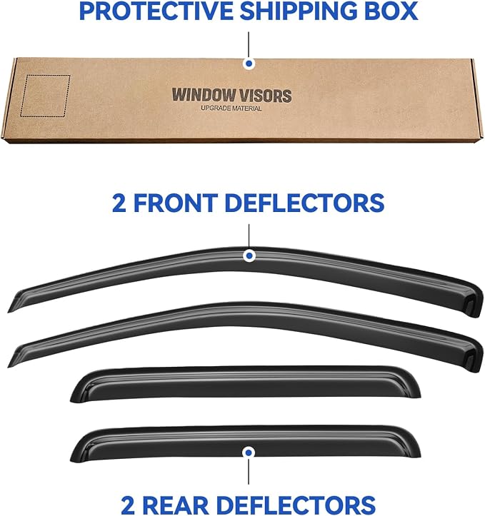 Window Visors Rain Guards Shield - Image 5